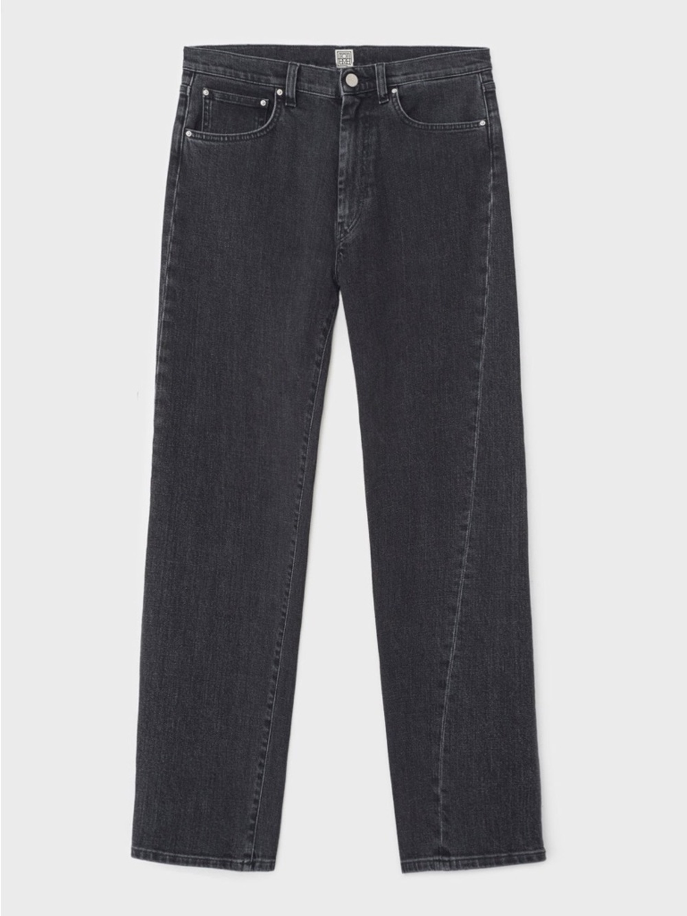 TOTEME Twisted Seam High Waist Straight Leg Jeans